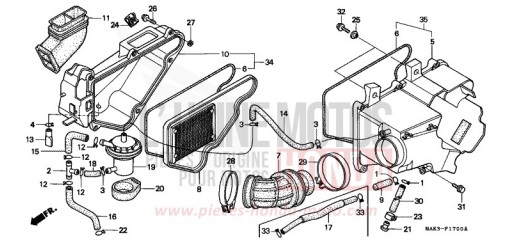 FILTRE A AIR FX650Y de 2000